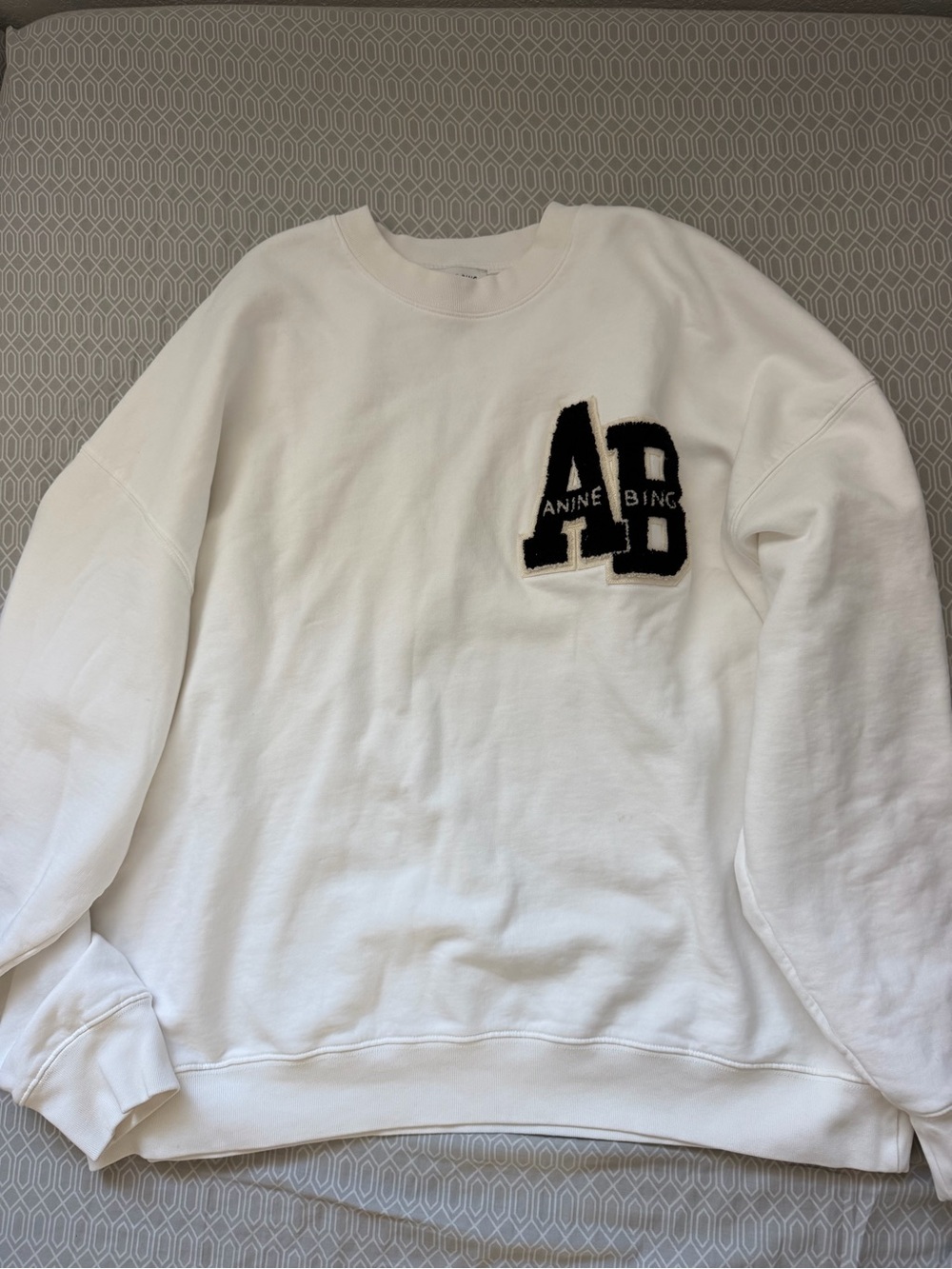 ANINE BING Miles Letterman Sweatshirt